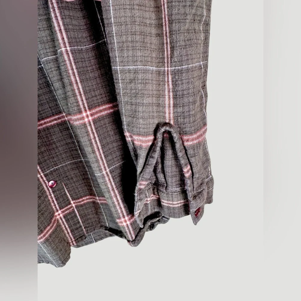VILA Women’s Plaid Button Down Shirt in 100% cotton - Picture 3 of 8